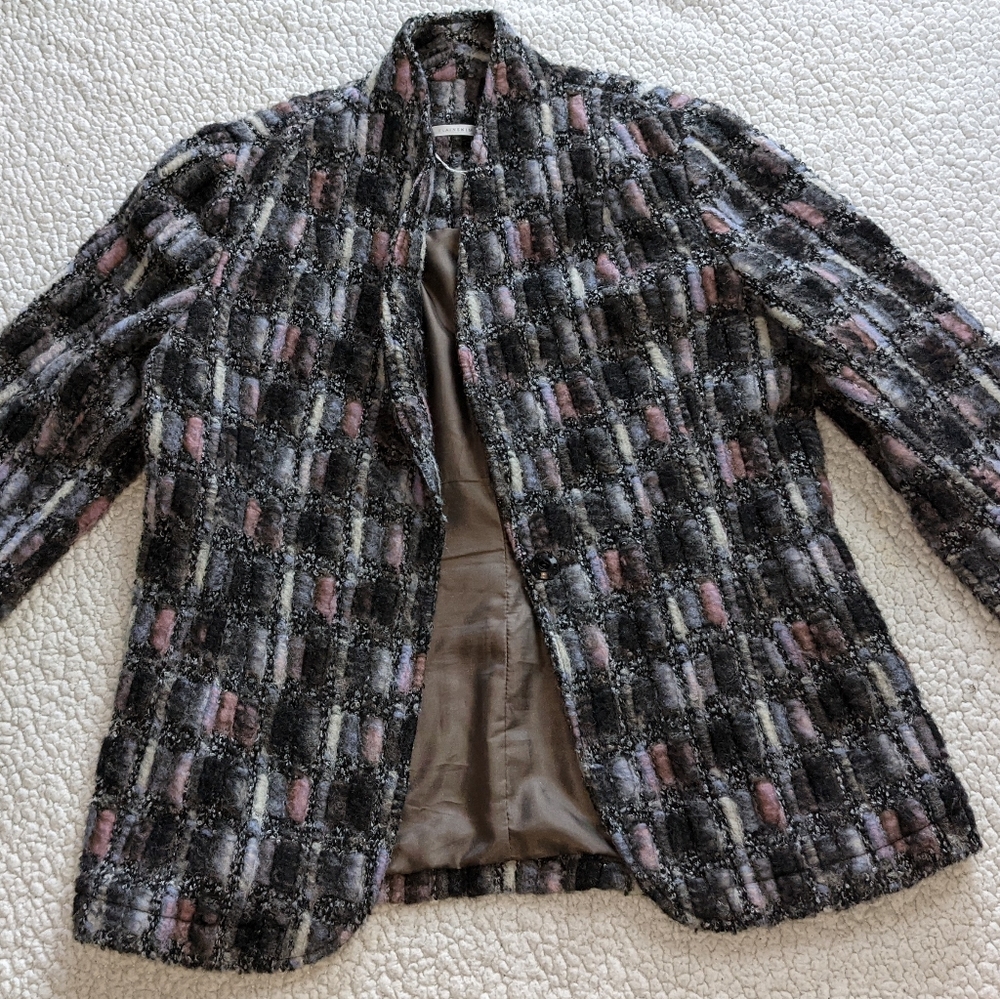 ElaineKim Multi textured Wool Jacket Size 12